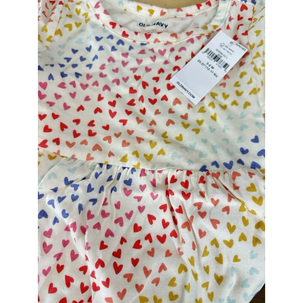 Empire-Waist Jersey Dress for Baby Rainbow Heats  Old Navy 3-6 Months New